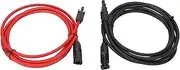 Solar Extension Cable Connectors Photovoltaic PPE Pair 10Awg 6Mm² Wire Cable Pv Extension Cable Cord Wire Rope Wire (2m)