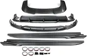 NZBZNNCVNM for B&MW X5 F15 2013-2018 with M Sport Bumper Body KIT Transformed Front Lip Spoiler Rear Diffuser Skirts Car Rear Bumper Diffuser Lip Spoiler