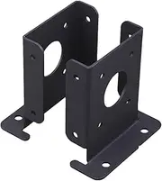Fenteer 2x Wood Fence Pergola Deck Post Anchor Base Brackets Heavy Duty Mount Hardware Powder Coated Hotel Patio Brackets