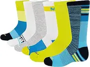 [MERRELL] Kids' Everyday Half Cushion Low Cut Socks - 6 Pair Pack - Reinforced Heel and Toe