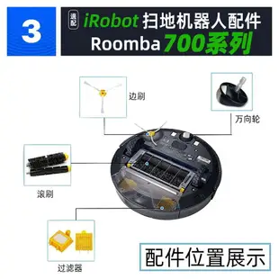 iRobot Roomba 掃地機器人 700、760、780 滾筒刷、邊刷、海帕濾網、電池 系列耗材