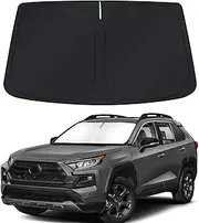 Bestview Windshield Sun Shade for 2019-2023 Toyota RAV4, Front Window Sunshade Sun Visor Protector Block UV Rays Heat, Foldable 2 Layers 210T Material