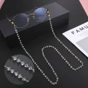 Crystal Beaded Cord Chain Eyewear Accessories Gold Color Strap Eyewear Accessory