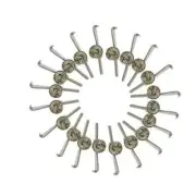 NEW SET OF 18 HAND PERCUSSION ACCESSORIES FOR DHOLAK NUT AND BOLT WITH EYE BOLT