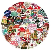 Mushroom Sticker Vinyl Stickers for Laptop Skateboard 50pcs