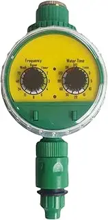 Leona Co Sprinkler Controller, Electronic Water Timer with Two Dial, Automatic Irrigation Timer Garden Hose Water Tap Timer for Garden Greenhouse Plant Grass Flowers