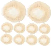 SAFIGLE 10pcs Ballet Hair Nets for Elastic Mesh Bun Covers with Chic Lace Detail Comfortable Durable Bun Holders for Dance and Daily Use