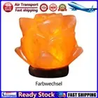 LF# Himalayan Salt Lamp Crystal Salt Rock Lamp Decor with Base (Rose Color Light