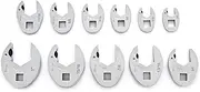 GEARWRENCH 3/8-Inch Drive Ratcheting Crowfoot SAE Wrench 11-Pieces Set, 89118