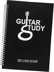 LALADEFIEE A4 Portable Guitar Score Book Chord Book for Guitar Players Memory Chord Record Notebook Paper Easy to Tear for Music Lessons