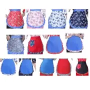 Flower Print Apron Kitchen Baking Cooking Apron Serving Apron for Kids Women