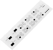 HALLMERS 7 Hob Cooktop Oven Section Grill Decal Control Panel Labels (Black Print Clear Adhesive) Replacement Sticker Stove Gas Induction Burner Knob Dial Switch