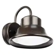 60-Watt Equivalent Integrated LED Bronze Dusk to Dawn Photocell Sensor Security