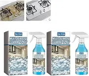 Kitchen Foam Cleaner, Heavy-Duty Kitchen Foaming Degreaser&Cleaner, Grease Cleaner Spray, Powerful Clean Kitchen Oil Stains, Mild Formula, Fresh Fragrance, for Various Forsurfaces (2 PCS)