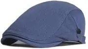 Newsboy Hats for Men Flat Cap Cotton Adjustable Breathable Irish Cabbie Ivy D...