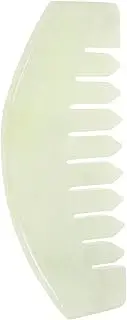 WEKAMOS 1Pc Jade Massage Comb for Scalp Relaxation Skin Friendly Head Massager Brush Smooth Surface Hair Care Tool present for Friends Enhances Scalp Health and Hair Growth