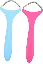 VALICLUD 2Pcs Portable Facial Hair Remover Manual Epilator Spring for Eyebrow Grooming Safe and Material Facial Threading Hair Removal Tool