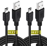 10 FT NEW Wireless Controller USB Charging Cord Cable for Sony Playstation 3 PS3