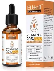 Premium 20% Vitamin C Serum For Face with Hyaluronic Acid, Retinol & Amino Acids - Boost Skin Collagen, Brighten Hydrate & Plump Skin, Anti Ageing & Wrinkle Facial Serum