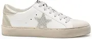 [Mi.iM] Gaby Rubber Sole Lace-up Snake Print Suede Star Sneakers