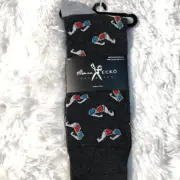 Marc Ecko Cut & Sew Mens Novelty Crew Socks Grey 3D Glasses