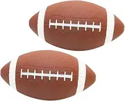 Vaguelly Professional Boys and Girls Rugby Ball 17cm Toddler Ball 2 Pieces Set Made for Training