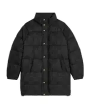 long triomphe down jacket in lightweight nylon FR38,FR40 black