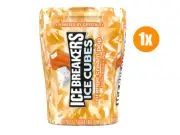 ICE BREAKERS ICE CUBES Orange Cream Pop Sugar Free Gum 3.24oz