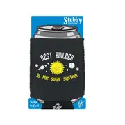Best Builder Solar System - Funny Novelty Stubby Holder With Base