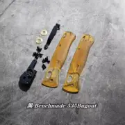 1 Set ULTEM PEI Handle Scales with Pocket Clip For Benchmade Bugout 535 Knives