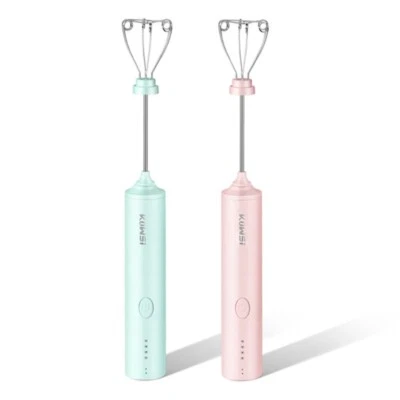 Electric Egg Beater with 2 Pieces Mixing Rods Rechargeable for Dough Eggs Waffle
