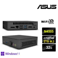 在飛比找momo購物網優惠-【ASUS 華碩】NUC平台雙核{戰鬥軍師P} Win11P