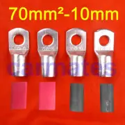 4 X Battery Cable Lead Lug Terminals 70-10 Car Invertor Generator 12V 24V Light