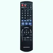 N2QAYB000197 Replacement Remote Control, Fit for Panasonic DVD VCR Recorder DMR-EZ27K DMR-EZ37V DMR-EZ17P DMR-EZ17K DMR-EA18K DMR-EZ27P DMR-EZ28K DMR-EZ37VS