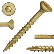 9 x 1-3/4" Star Drive Tan XL1500 Exterior Saberdrive Deck Screws