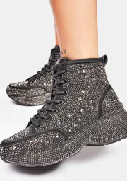 Shining Queen Rhinestone Sneakers