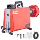 Drain Cleaner Machine 66FT 5/8 Inch 250W Sewer Snake Auger Manual Feed Tool