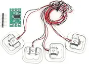 4pcs Load Cell,HX711 Module 4 Pcs Personal 50Kg Half Bridge Strain Gauge Weighting Sensor Set