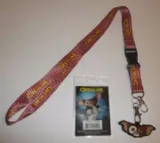 Gremlins Neck Lanyard w/ Gizmo Charm Halloween Horror Movie Officially Licensed