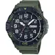 【CASIO】星期日期顯示潛水風指針錶-軍綠(MRW-210H-3A)正版宏崑公司貨