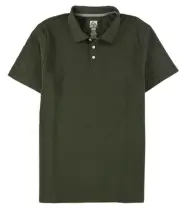 Reef Mens Walsh Pique Rugby Polo Shirt, Green, XX-Large