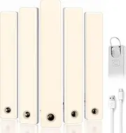 5-Pack RV Step Lights, 102 LED Battery Operated Motorhome Motion Sensor led Light Strip, rv Accessories for Inside, Magnetic Wireless Night Light Bar for Motorhome Travel Travel Trailers, Camper.