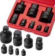 Bates- Impact Socket Adapter and Reducer Set, 8 Pcs, 1/4" 3/8" 1/2" 3/4", Impact