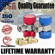A/C Manifold Gauge Set High & Low Quick Coupler Adapter SAE HVAC Connector US (for: Honda)