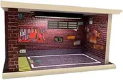 Simulation Scene Model 1/32 Scale Lighting Parking Lot Assembly Toy Simulation Garage Dust Cover DIY Scene Car Model Display Collection Simulation Parking lot Mode(A)
