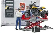 [bruder] 62102 bworld Set - Motorcycle Service w Scrambler Ducati Full Throttle