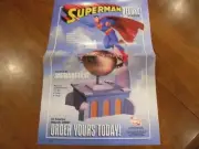 2006 DC Direct Superman Deluxe Statue Poster Daily Planet Promo Art 17 X 11"