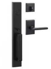 Sure-Loc VL507-FBL Vail Full Plate Single Cylinder Keyed Entry - Matte Black