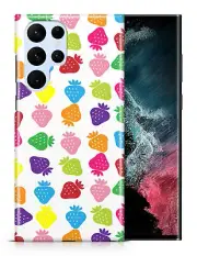 CASE COVER FOR SAMSUNG GALAXY|RAINBOW STRAWBERRY FRUIT PATTERN