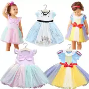 Kid Girl Princess Snow White Sofia Belle Alice In Wonderland Fancy Dress Costume